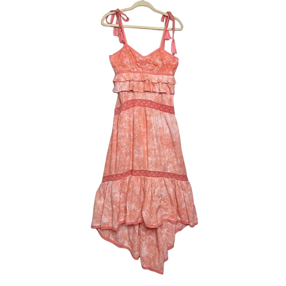 TULAROSA Rumer Eyelet High-Low Dress. Size Small - Picture 4 of 14